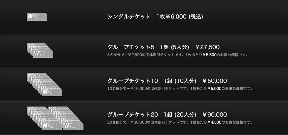 チケット価格